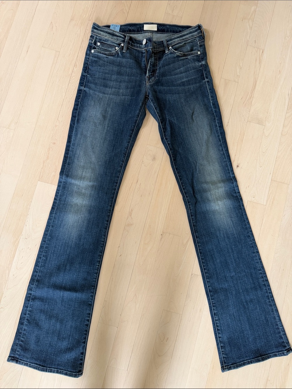 MOTHER Women's Straight Leg Jeans in Dark Blue Indigo